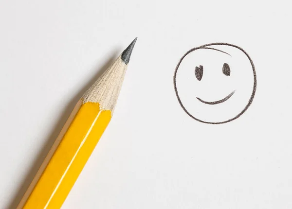 Щасливе Обличчя Малюнок Ручка Ліцензійні Стокові Фото