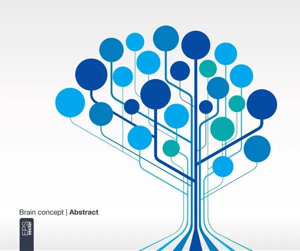 Çizgiler ve dairelerle soyut arkaplan.