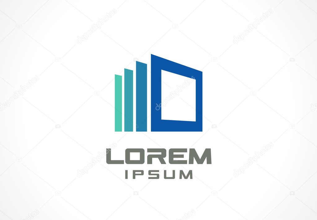 Blue icon design element