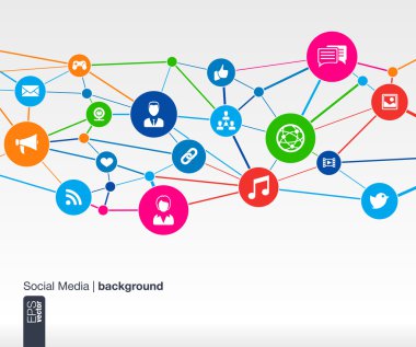 renkli daireler için grafik tasarım kişilerin düz simgeler