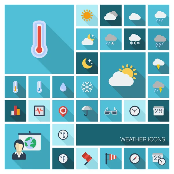 Meteo set for web — Stock Vector