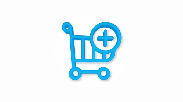 Add to shopping cart Izometrikus ikon. 3D-s vektor illusztráció. Felülnézet — Stock Vector