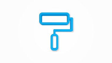 Paten aracı gerçekçi simgesi. 3d çizgi vektör illüstrasyonu. Üst görünüm