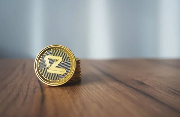 Zilliqa Kryptowährungsmünze mit Kopierraum — Stockfoto