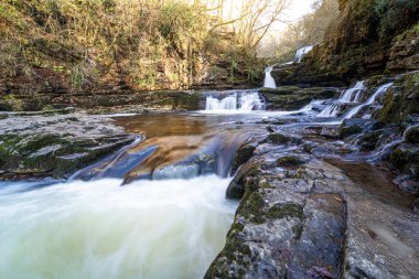 Çavuş Isaf Clun-gwyn Şelalesi Brecon Beacons, Galler, İngiltere