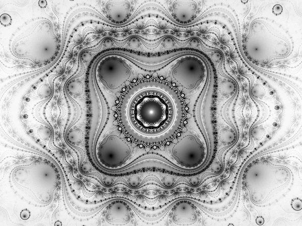 Schwarz-weiße Illustration eines abstrakten Hintergrunds. schöne c — Stockfoto