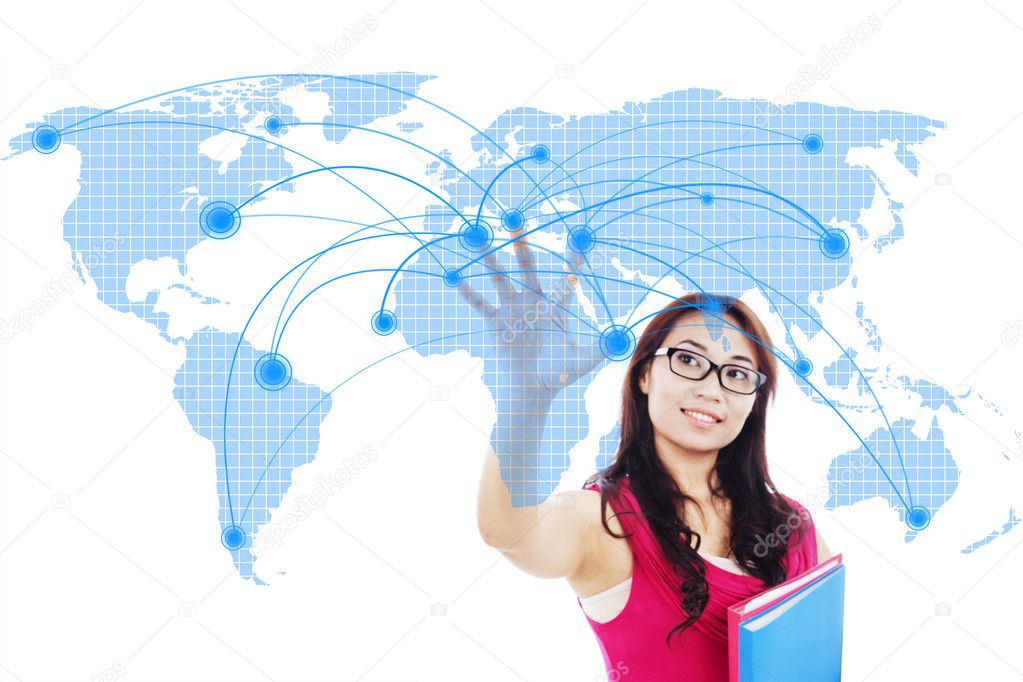 College student global networking