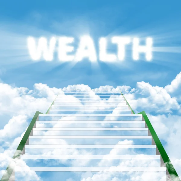 De stappen voor rijkdom — Stockfoto