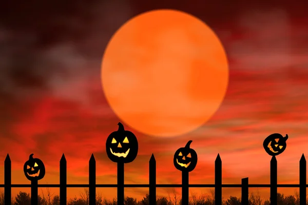 Halloween pompoenen — Stockfoto