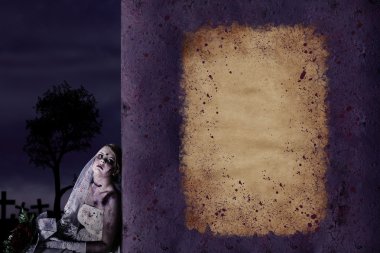 Cadılar Bayramı afiş arka plan ile boşaltmak