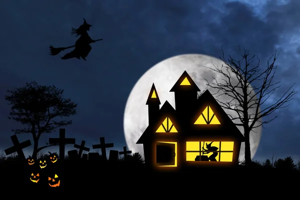 Läskig halloween natt 1 — Stockfoto