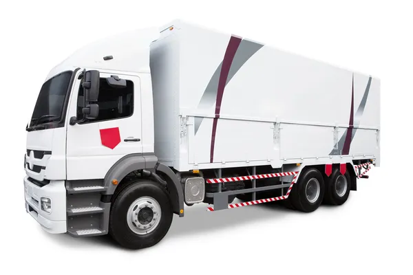 Transport ciężarowy na białym tle — Zdjęcie stockowe