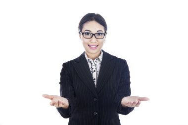 iş kadını iki seçeneklerini gösterme