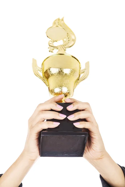 Trophy isolated over white — Stock Photo, Image
