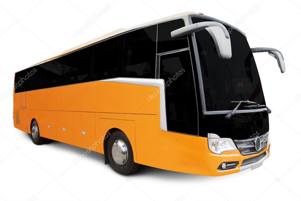 Yellow Tour bus