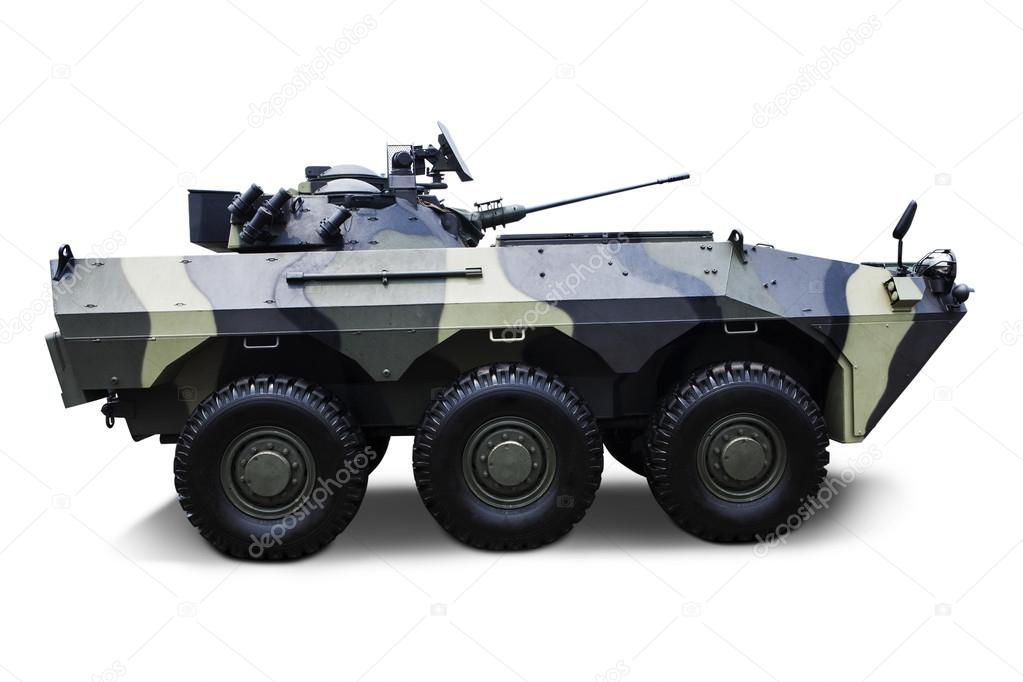 Isolated Army Vehicle