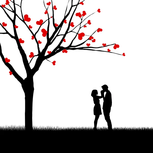 Güzel bir Sevgililer günü kartı çift tasarımı — Stok fotoğraf