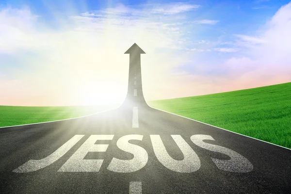Road way to Jesus — Stock Photo, Image