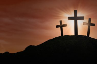 God's salvation on the Cross clipart