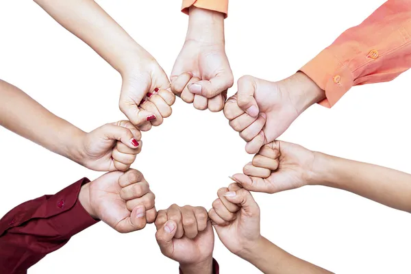 Les mains de l'unité - isolées — Photo