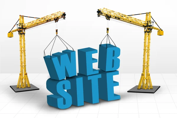 Building website concept — Stock Photo, Image