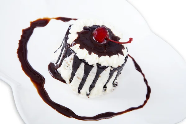 Delicioso bolo de chocolate — Fotografia de Stock