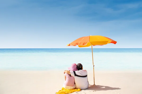Велика романтичний пляж — стокове фото