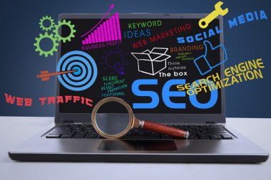 SEO internet Konsept Laptop