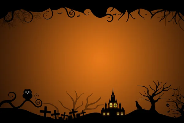 Confine di Halloween per biglietto d'invito — Foto Stock