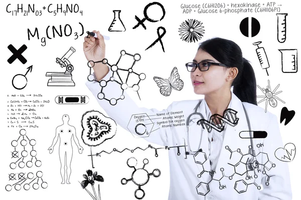 Scientifique écrit formule — Photo