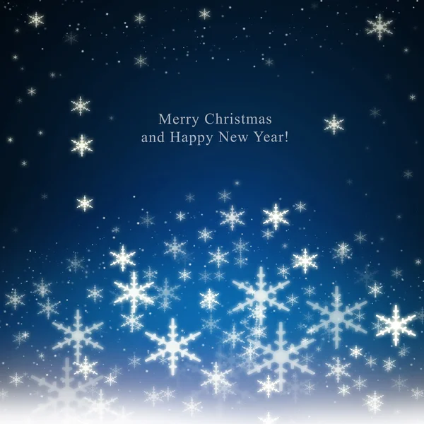 Christmas background with snowflakes — Stock Photo, Image