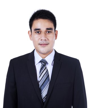 gülümseyen genç işadamı