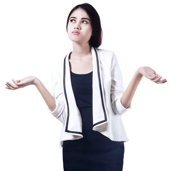 Confused Businesswoman — Stock Photo, Image