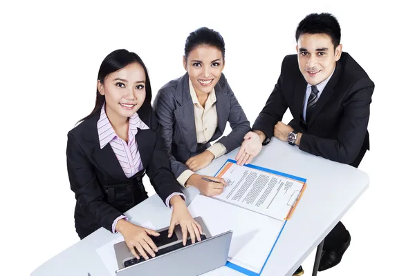 Business Team Having A Meeting — Stock Photo, Image