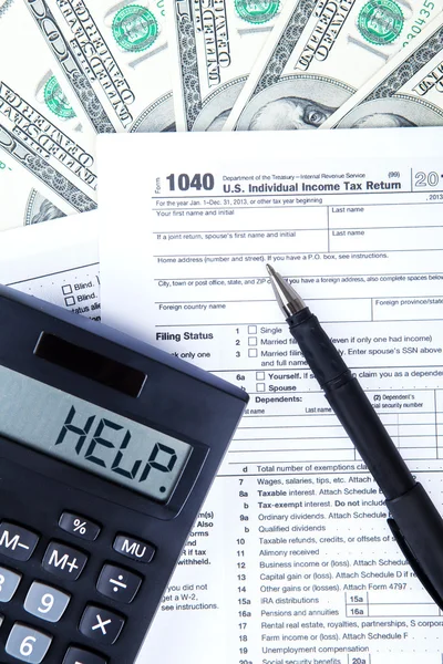 Tax return concept — Stock Photo, Image