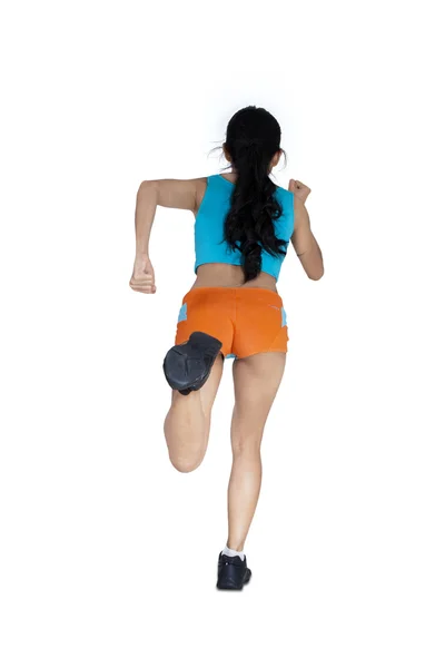 走っている女性をスポーツします。 — ストック写真