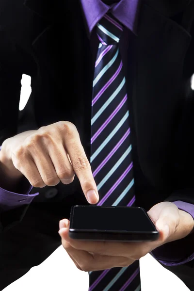 Hombre de negocios usando el teléfono móvil — Foto de Stock