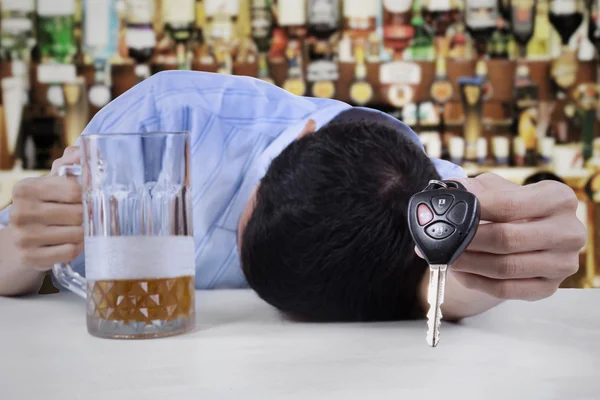 Drunk Man Sleeping — Stock Photo, Image