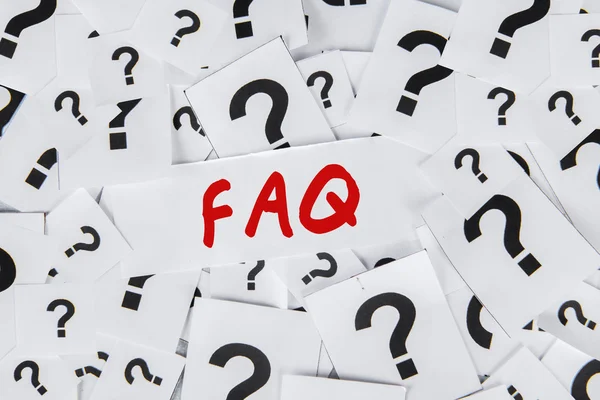 FAQ-konceptet — Stockfoto