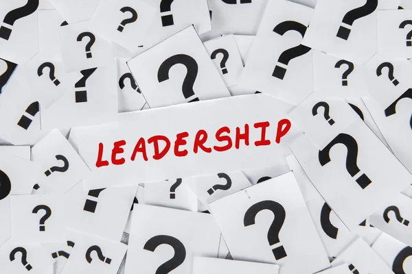 Leadership e punti interrogativi — Foto Stock