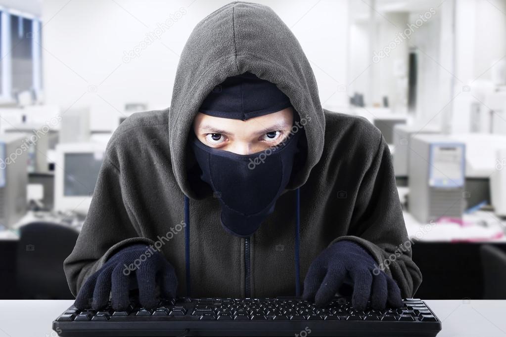 Hacker stealing business information