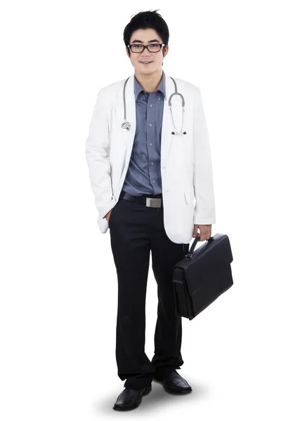 Arzt mit Aktentasche — Stockfoto