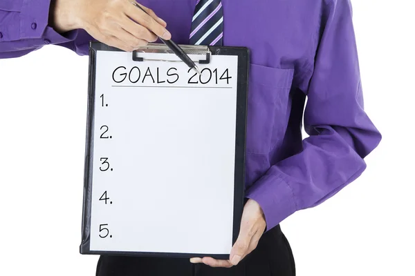 Obiettivi per il 2014 — Foto Stock