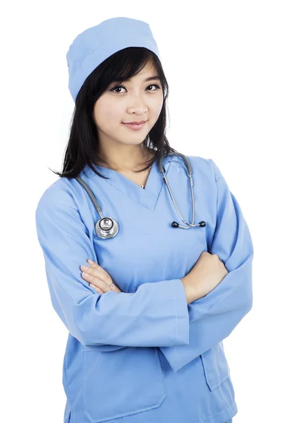 Porträtt av kvinnliga kirurgen — Stockfoto
