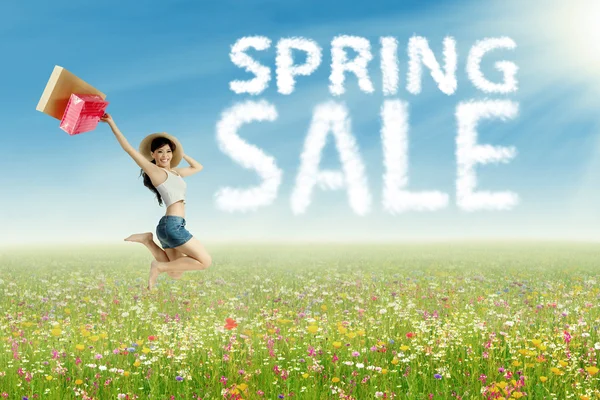 Happy spring sale — Stock Photo, Image