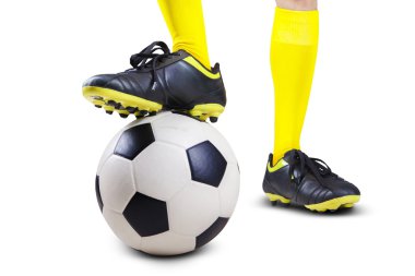 Futbol topu ile oyuncu ayak 1