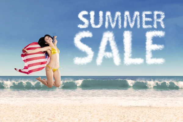 Conceito de venda de verão americano — Fotografia de Stock