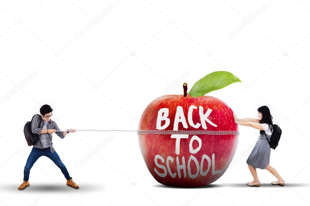 Two students back to school 3