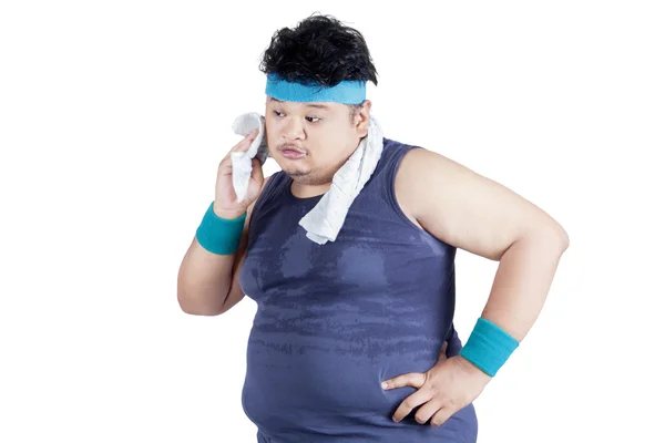 Hombre agotado después del entrenamiento 2 — Foto de Stock