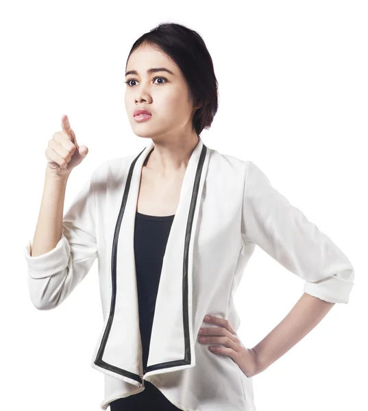 Bossy expression of asian businesswoman — Stock Photo, Image